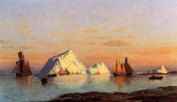 William Bradford Painting - Pescadores frente a la costa de Labrador William Bradford